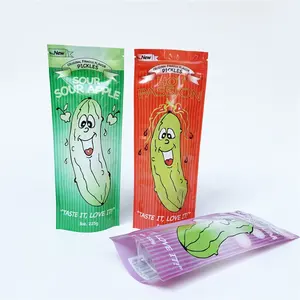 Customized digital print mylar pouch plastic snack bags stand up packaging bag frozen food pouches for food