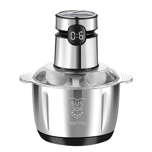 Hachoir Électrique Portable 5L en Acier Inoxydable, Broyeur Alimentaire Multifonctionnel, Trancheuse à Légumes, Robot Culinaire pour Bébé, Hachoir de Cuisine - Product Image 1