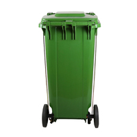 Vente flash : Poubelle extérieure en plastique de 240 L avec roues et pédale