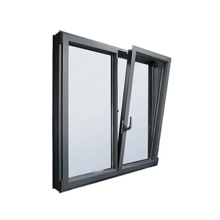 2023 Modern ferforje pencere için dekoratif güvenlik çubukları alüminyum kanatlı pencere ucuz fiyat ile