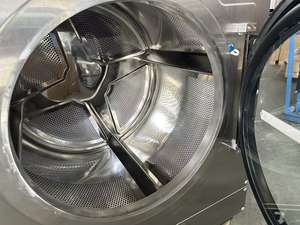 Combo de lavadora secadora de acero inoxidable comercial de <span class=keywords><strong>autoservicio</strong></span> con máquina expendedora de lavandería de limpieza de agua fría - Product Image 4