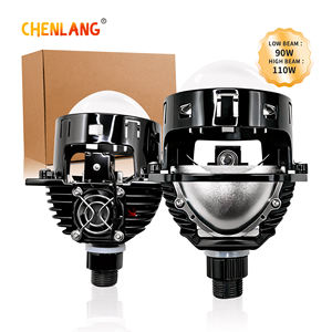 Phare LED Chenlang H4 Hi/Lo 110W/90W 5000LM H7 9005 Lentille bleue Projecteur Focos LED pour voiture Bi LED Lentille de projecteur 3,0 pouces - Product Image 1