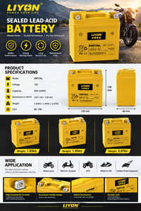 Batterie de moto AMG LTX5L <span class=keywords><strong>YtX5</strong></span> 12v5Ah HIGH CCA80 pour Honda/YAMAHA, garantie 1 an, fabrication OEM - Product Image 5