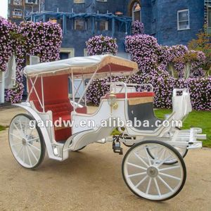 4-6Person Custom Vintage Carriage Leisure Victorian Electric Caleches Horse Carriage with Hood for Wholesale- US/EU Standard - Product Image 2