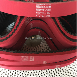 Sabuk Sinkron Film Tarik Vakum dengan Lapisan Karet Vulkanisir Merah Impor Tanpa Sambungan untuk Mesin Pengemasan VFFS - Product Image 2