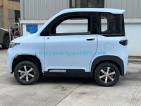 Voiture électrique berline 4 roues YUNLONG M5 certifiée CEE, batterie au plomb, phares LED, écran tactile, 4 places, sièges manuels, sans perméabilisation