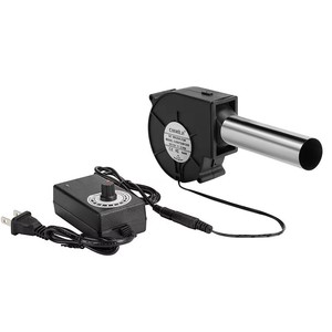 Souffleur à vitesse variable 12V DC - Ventilateur centrifuge pour poêle à bois/fourneau à huile usagée (compatible USB) - Product Image 5