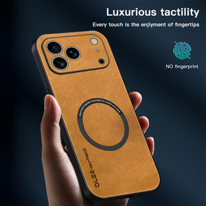 Per <span class=keywords><strong>Apple</strong></span> iPhone 17 Pro Max iPhone17 <span class=keywords><strong>Air</strong></span> Back <span class=keywords><strong>Cover</strong></span> Ultra sottile Anti goccia OLGE pelle antiurto custodia magnetica per telefono in pelle - Product Image 6
