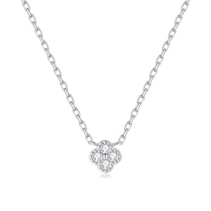 Commercio all'ingrosso della fabbrica di lusso quattro foglie di trifoglio <span class=keywords><strong>collana</strong></span> di orecchini anello anello in argento Sterling per le donne ragazza Set di gioielli - Product Image 6