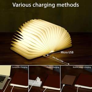 Lampe de table de chevet en bois rechargeable avec couvercle en tissu, personnalisable avec logo, échantillon gratuit, populaire et très vendue, vente en gros - Product Image 6