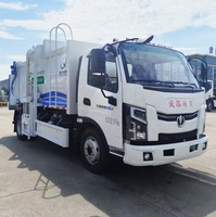 Camion de collecte des déchets de cuisine électrique 4x2, camion de collecte des eaux usées, séparateur humide et sec, camion poubelle
