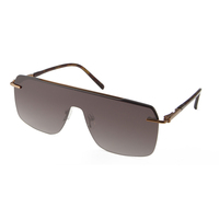 Lunettes de soleil polarisées de luxe surdimensionnées pour femmes 2027, monture métallique de haute qualité, en acier inoxydable, tendance