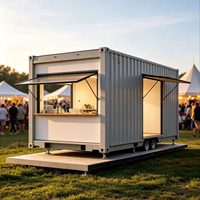 Maison mobile préfabriquée ignifuge, maison modulaire portable, villa préfabriquée prête à l'emploi pour la vie familiale, chambre à coucher, salon, centre commercial