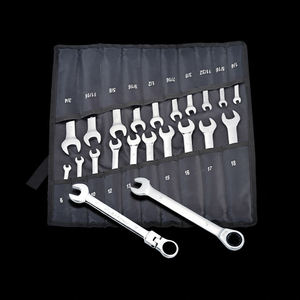 14-delige dubbelzijdige ratelratel sleutelset met metrische maten 8 9 10 11 12 13 14 15 16 17 18 19 22 24 mm, 72-tands combinatie ratelratel sleutelset - Product Image 3