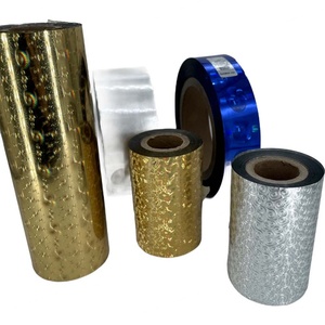 Proveedor de Oro de Personalización, Película Holográfica Láser, Papel para Embalaje, Etiqueta Adhesiva, Rollos de Lámina Caliente, Estampado en Caliente - Product Image 1