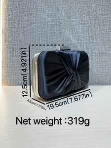 New Cross-border High-grade Polyester Satin Celebrity Evening <b>Small</b> Shoulder Crossbody Fold Chain Urban <b>Bag</b> Tanjing - Product Image 5