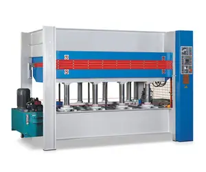 120T Hydraulic automatic veneer plywood MDF door furniture board laminating hot heating press pressing machine system