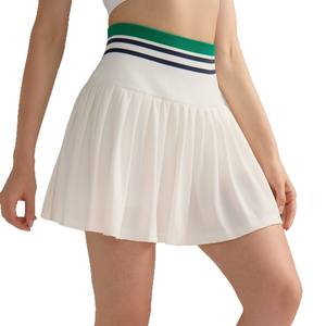 Gonna da Tennis a vita alta personalizzata da donna traspirante antiscivolo Casual pieghettato Fitness Running sport estivi Color-Block all'aperto - Product Image 5