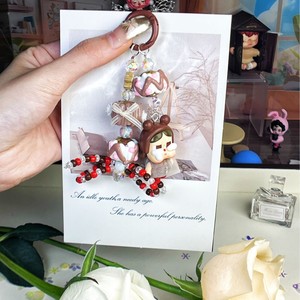 Cadena para teléfono móvil con cuentas <span class=keywords><strong>de</strong></span> dibujos animados pintadas a mano, llavero <span class=keywords><strong>de</strong></span> plástico, accesorios colgantes para bolso, popular sin llorar al bebé, adorno para bolso - Product Image 6