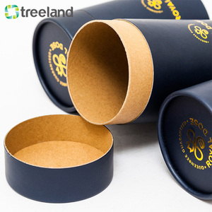 Bocaux à miel personnalisés avec Tube en papier Kraft, boîtes cylindre à Tube carton avec impression à chaud, pièces - Product Image 5