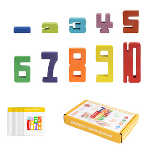 Gioco di Impilamento in Legno Approvato CPC CE, Gioco Digitale di Equilibrio e Costruzione per l'Apprendimento della Matematica, Giocattolo da Tavolo per Bambini - Product Image 5