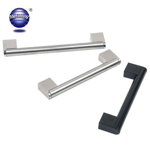 Clássico estilo minimalista preto móveis alças simples porta armário e gaveta puxa para cozinha e uso Villa - Product Image 1