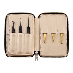 Estuche Profesional para Herramientas de Pestañas, Organizador con Cierre y Múltiples Ranuras para Pinzas de Extensión de Pestañas - Product Image 1