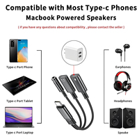 Adaptador 3 en 1 USB C a 3.5mm para Auriculares y Carga, Adaptador USB C a Audio Auxiliar para iPhone 16 15 Samsung Galaxy S24 S23