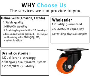 Ruedas Giratorias de Acero Negro de 1.5, 2 y 3 Pulgadas, Capacidad de Carga de 40 kg, para Muebles, Oficina, Escuela, Hospital - Product Image 6