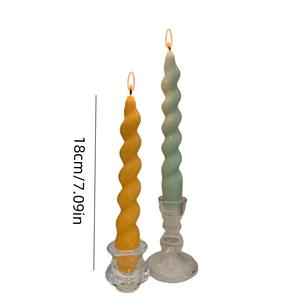 2er Pack French Spiral Soy Wax Umwelt freundliche Aroma therapie Kerzenhalter Halter Kerzen gläser Hochzeits dekoration Valentinstag - Product Image 4