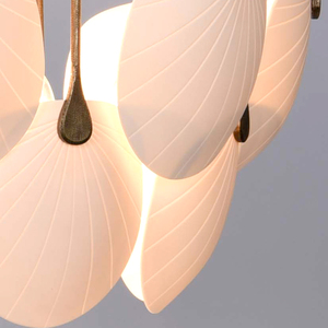 Lámpara de araña moderna de cerámica texturizada a mano para hotel, bar, sala de estar, comedor, dormitorio, luces colgantes - Product Image 5