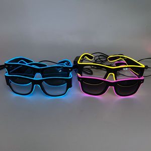 Proveedor al por mayor colorido música activada LED brillante anteojos neón EL alambre <span class=keywords><strong>gafas</strong></span> - Product Image 4