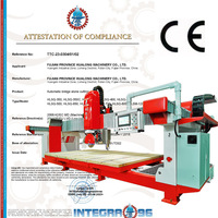 Máquina Cortadora de Piedra Natural HUALONG Machinery HLSQ-400+, la Mejor de China, Sierra de Puente de 4 Ejes para Cortar Losas de Cuarzo, Granito y Mármol