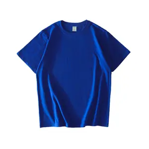 थोक रिक्त कार्बनिक 100 कपास टी शर्ट पुरुषों और महिलाओं के लिए उच्च गुणवत्ता दौर गर्दन कस्टम टी शर्ट