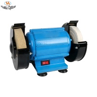 Manual Lens Polishing Machine Eyeglasses Processing Equipment Double Wheels Polisher for Optical Shops Instruments