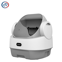 OKKPETS Extra große Kapazität Selbst reinigende Katzen toilette Voll geöffnete automatische Katzen toiletten mit verbesserten Sicherheits funktionen