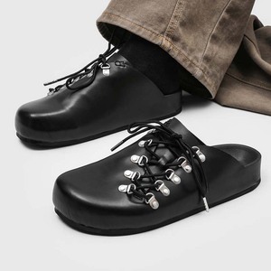 Novedad de Verano 2026: Zapatos Boken Slip-On para Hombre, Estilo Mule de Corte Bajo y Punta Abierta, Calzado Casual Cómodo para Verano - Product Image 5