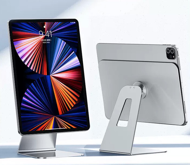 Premium 360 Degree Rotating Metal Desktop Magnetic Tablet Pc Holder Stand Floating for Ipad