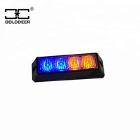 Luz estroboscópica para camión de construcción, 4 luces LED de emergencia, azul, SL6201