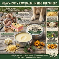 Baume de Protection des Pattes de Luxe pour Animaux – Pommade Cicatrisante Sûre à Lécher pour Pattes Fissurées de Chiens – Apaisant Toutes Saisons, Absorption Rapide, Naturel et Végétalien