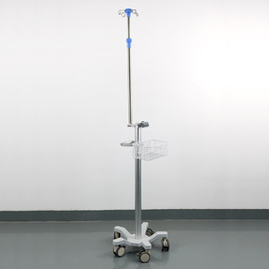 Fixed IV monitor trolley, <b>small</b> IV stand trolley, aluminum alloy trolley, IV <b>pump</b> trolley - Product Image 2