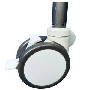 Customized 5-inch caster wheels with double-piece swivel base; hospital <b>bed</b> wheels, nursing <b>bed</b>, operating <b>table</b> accessories, - Product Image 4