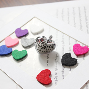 Ciondolo a forma <span class=keywords><strong>di</strong></span> cuore in lega dal design semplice, cavo, con coperchio a ribalta, per aromaterapia, ideale per la creazione <span class=keywords><strong>di</strong></span> gioielli - Product Image 6