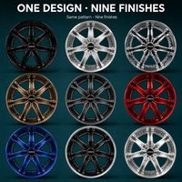 Jantes forgées rouges et argentées, 3 pièces, 21x10.5 5x114.3 ET30 6061 T6, jantes personnalisées à fond profond pour Ford