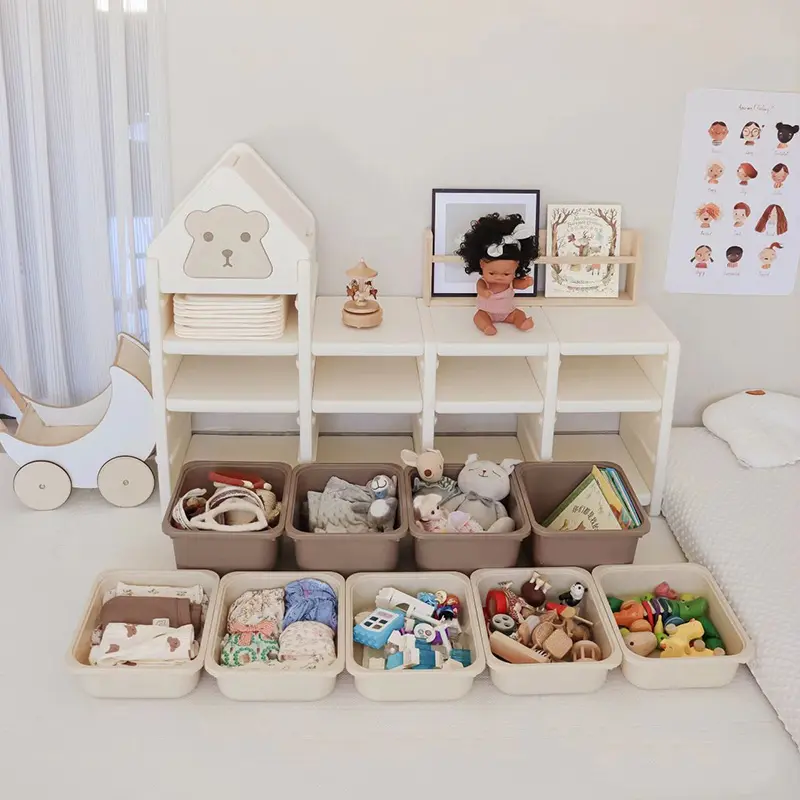 Baby-Schrank Schublade Spielzeug Lagerung Kinder Schränke Kinder Lagerung Schrank Spielzeug Lagerung Regal Plastif