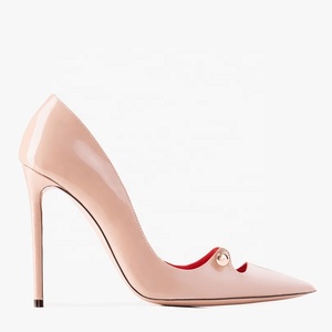 CUSTOM Party Thin Heels D'Orsay <b>Pumps</b> 2024 New Arrival <b>Black</b> Leather Pointed Toe Rivet Dress Shoes High Quality Spring <b>Womens</b> - Product Image 4