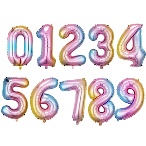 Balões de Número de Alumínio Personalizados de 32 Polegadas em Cores para Decoração de Aniversário e Festa de Aniversário - Product Image 5