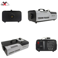 1500W DMX Low Profile Theatre Stage Effect Hazer Haze Smoke Fog Machine avec LED Light Source Projection Lights pour Party DJ