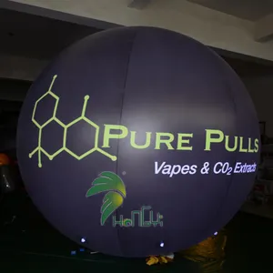定制广告充气气球巨型充气氦气球，带灯，用于活动装饰