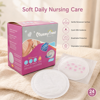 MummyFriend Almohadillas Absorbentes Desechables Tridimensionales y Transpirables para Lactancia, de Tela No Tejida con SAP y Pulpa de Madera, para Maternidad